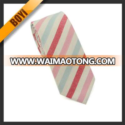 High Quality 100% Cotton Colored Striped Neck Tie